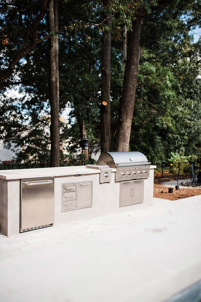 Concrete Cray outdoor grill