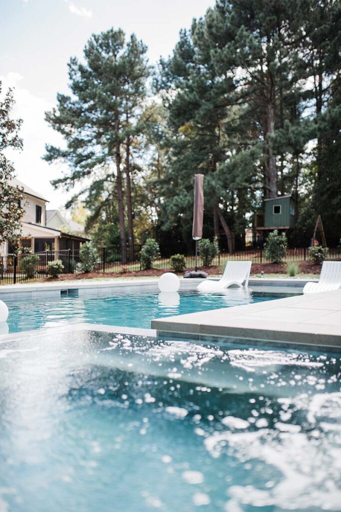 Ground level view of Concrete Cray taken from spill over spa