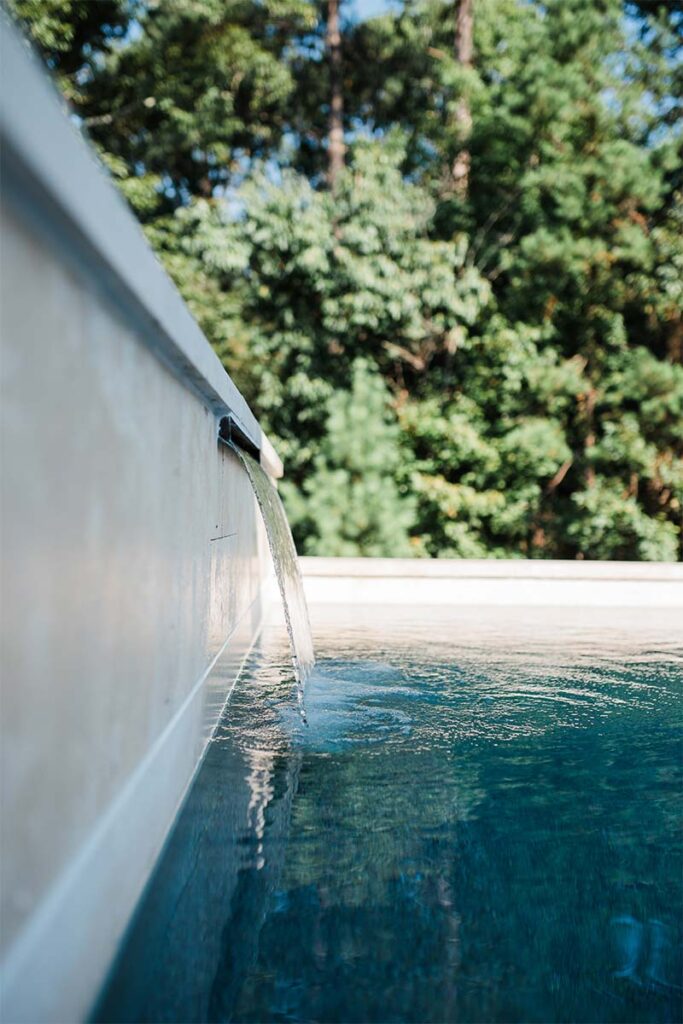 Contemporary Durham waterfall