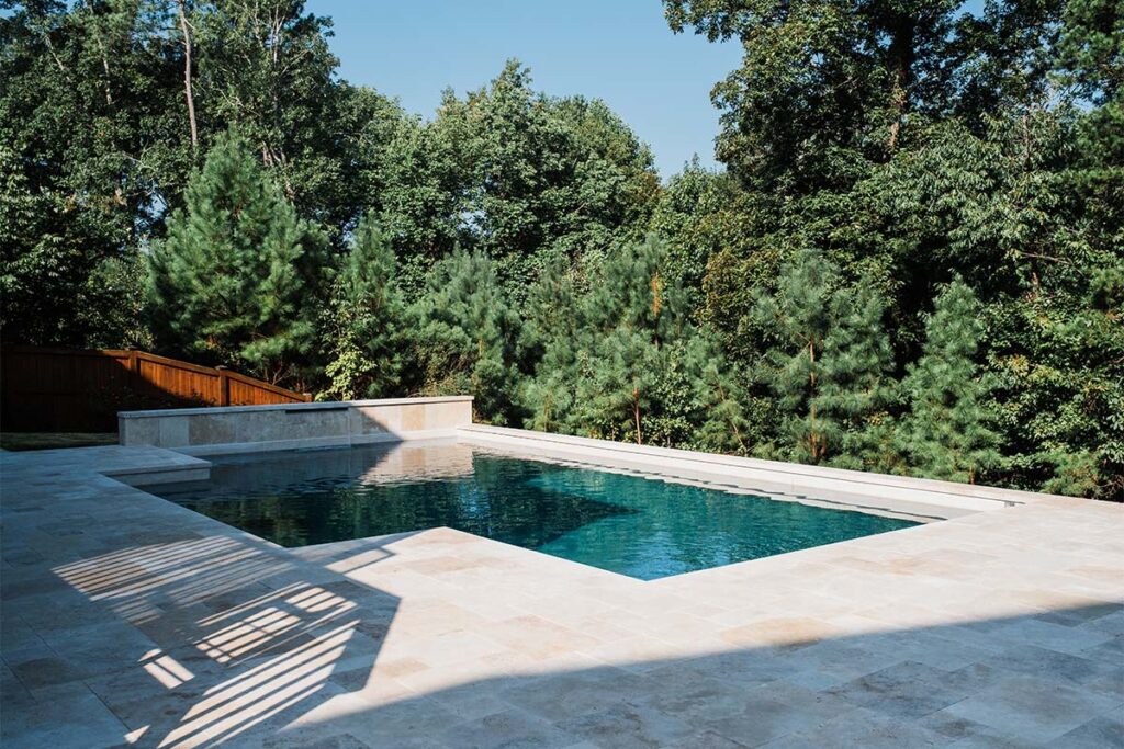 Contemporary Durham concrete pool