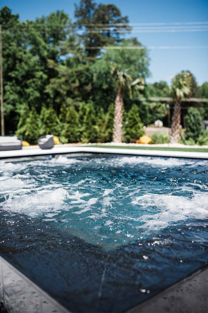 Close of Modern Apex active spa